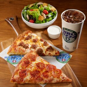 Two Slices, Small Salad & Small Drink 