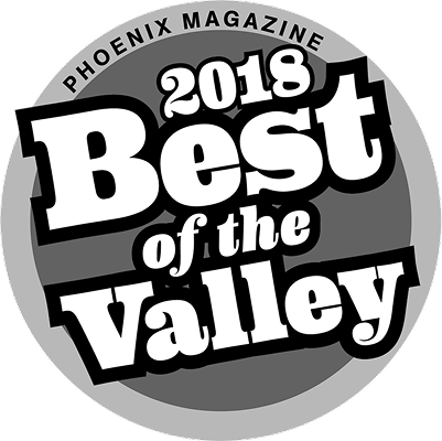 Best Pizza 2018 award badge