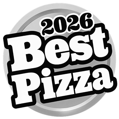 Best Pizza 2026 award badge
